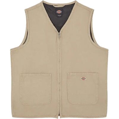 Ärmellose Windjacke Dickies Beige L Homme Ärmellose Windjacke Dickies Beige L Homme