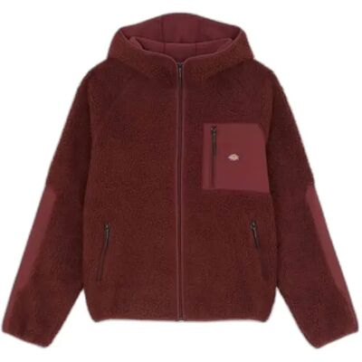 Flauschige Kapuzenjacke mit Reißverschluss Dickies Rouge L Homme Flauschige Kapuzenjacke mit Reißverschluss Dickies Rouge L Homme