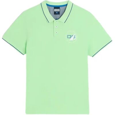 Polo aus Baumwolle mit kontrastierenden Streifen Diverse Cruise Vert L Homme Polo aus Baumwolle mit kontrastierenden Streifen Diverse Cruise Vert L Homme