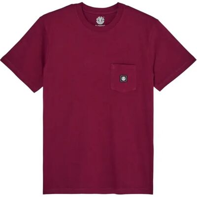T-Shirt Element Icon Label Pocket Rouge L Homme T-Shirt Element Icon Label Pocket Rouge L Homme