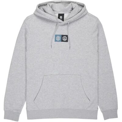 Kapuzensweatshirt mit Print Element Dual PO Gris M Homme Kapuzensweatshirt mit Print Element Dual PO Gris M Homme