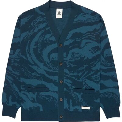 Strickjacke Element Spirit Camo Bleu L Homme Strickjacke Element Spirit Camo Bleu L Homme