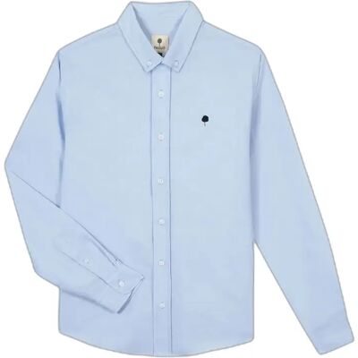 Langarmshirt aus Baumwolle Faguo Ivoy Bleu L Homme Langarmshirt aus Baumwolle Faguo Ivoy Bleu L Homme