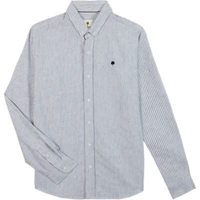 Langarmshirt Faguo Ivoy Bleu L Homme Langarmshirt Faguo Ivoy Bleu L Homme