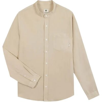 Langarmshirt Faguo Chiavari Beige L Homme Langarmshirt Faguo Chiavari Beige L Homme