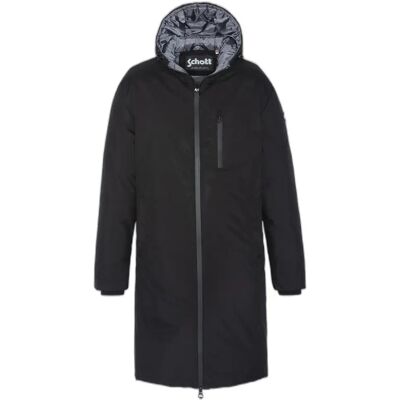 Daunenjacke mit Reißverschluss Schott Noir L Homme Daunenjacke mit Reißverschluss Schott Noir L Homme