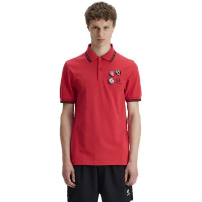 Polo-Shirt Fred Perry Rouge L Homme Polo-Shirt Fred Perry Rouge L Homme