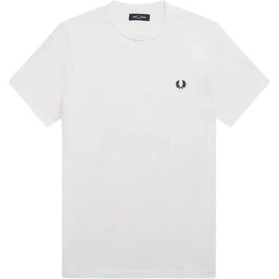 T-Shirt Fred Perry Blanc S Homme T-Shirt Fred Perry Blanc S Homme