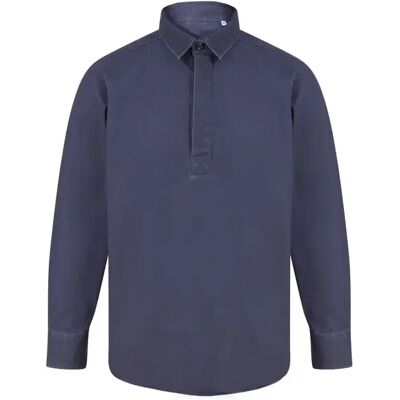 Langarmhemd mit Knopfrand Front Row Bleu S Homme Langarmhemd mit Knopfrand Front Row Bleu S Homme