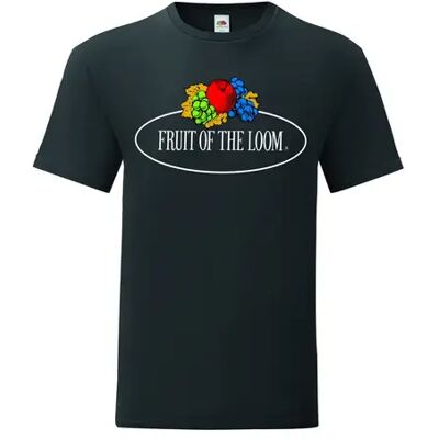 T-Shirt Fruit of the Loom Noir M Homme T-Shirt Fruit of the Loom Noir M Homme