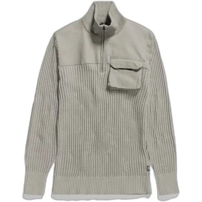 Pullover mit halbem Reißverschluss G-Star Army Gris M Homme Pullover mit halbem Reißverschluss G-Star Army Gris M Homme