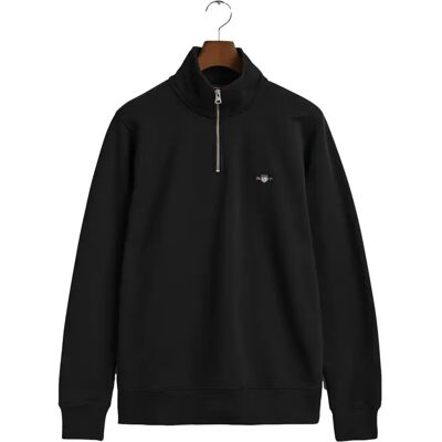 Sweatshirt mit halbem Reißverschluss Gant Reg Shield Noir XL Homme Sweatshirt mit halbem Reißverschluss Gant Reg Shield Noir XL Homme
