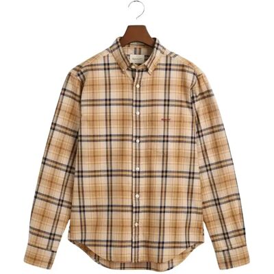 Flannel-Hemd Gant Jaspe Marron 2XL Homme Flannel-Hemd Gant Jaspe Marron 2XL Homme
