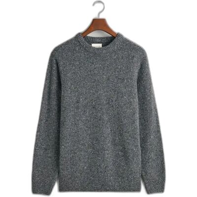 Pullover Gant Wool Neps Gris 2XL Homme Pullover Gant Wool Neps Gris 2XL Homme