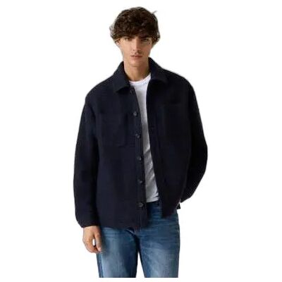 Überhemd Guess FURRY Bleu L Homme Überhemd Guess FURRY Bleu L Homme