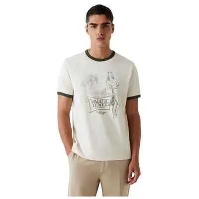 T-Shirt Guess No Plan To Leave Beige 2XL Homme T-Shirt Guess No Plan To Leave Beige 2XL Homme