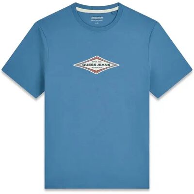 T-Shirt mit gedrucktem Logo Guess Bleu XS Homme T-Shirt mit gedrucktem Logo Guess Bleu XS Homme