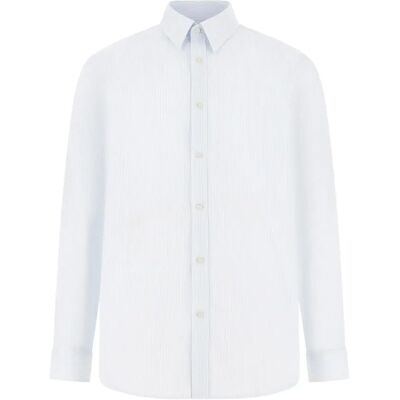 Langarmshirt mit Stretchmuster Guess Micro Blanc S Homme Langarmshirt mit Stretchmuster Guess Micro Blanc S Homme