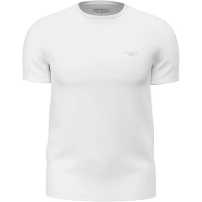 T-Shirt Guess Core Extra Slim Blanc M Homme T-Shirt Guess Core Extra Slim Blanc M Homme