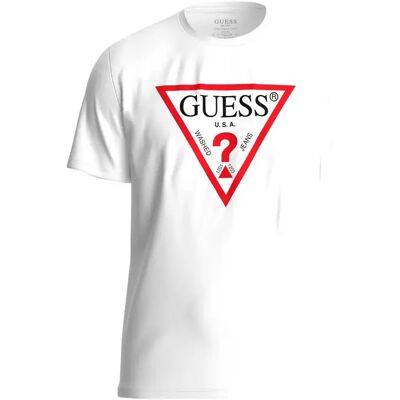 T-Shirt Guess Blanc 2XL Homme T-Shirt Guess Blanc 2XL Homme