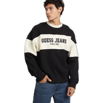 Gestreifter Hoodie Guess Horizont Noir L Homme Gestreifter Hoodie Guess Horizont Noir L Homme