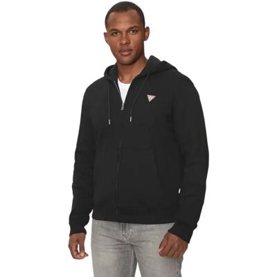 Slim Fit Kapuzenjacke mit Mini-Dreieck Guess Noir S Homme Slim Fit Kapuzenjacke mit Mini-Dreieck Guess Noir S Homme