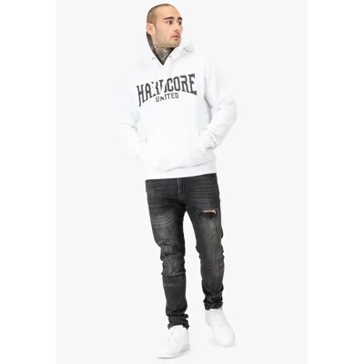 Hoodie Hardcore United Cory Blanc S Homme Hoodie Hardcore United Cory Blanc S Homme