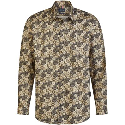 Langarmhemd mit Kentkragen Hechter Casual MF Marron S Homme Langarmhemd mit Kentkragen Hechter Casual MF Marron S Homme
