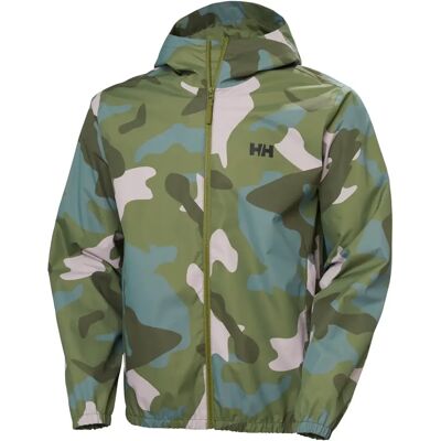 Helly Hansen M Grau Core Graphic Rain Jacket - Regenjacke Helly Hansen M Grau Core Graphic Rain Jacket - Regenjacke