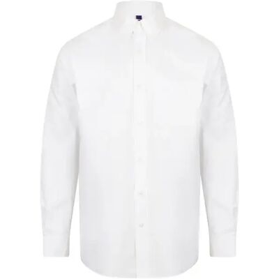 Langarmshirt Henbury Classic Oxford Blanc L Homme Langarmshirt Henbury Classic Oxford Blanc L Homme