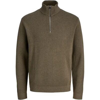 Pullover mit Reißverschlusskragen Jack & Jones Lamilano Vert M Homme Pullover mit Reißverschlusskragen Jack & Jones Lamilano Vert M Homme