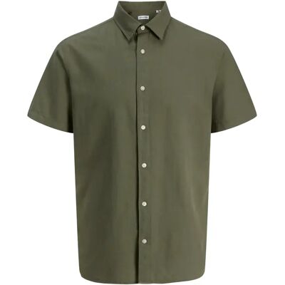 Hemd aus Leinenmischgewebe Jack & Jones Breeze Vert S Homme Hemd aus Leinenmischgewebe Jack & Jones Breeze Vert S Homme