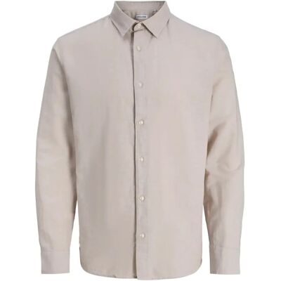 Langarmshirt Jack & Jones Breeze Beige S Homme Langarmshirt Jack & Jones Breeze Beige S Homme
