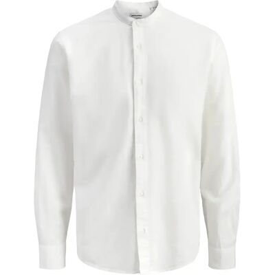 Langarmshirt mit Streifenkragen Jack & Jones Breeze Blanc 2XL Homme Langarmshirt mit Streifenkragen Jack & Jones Breeze Blanc 2XL Homme