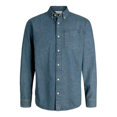 Jeansjacke Jack & Jones Brook Oxford Bleu L Homme Jeansjacke Jack & Jones Brook Oxford Bleu L Homme