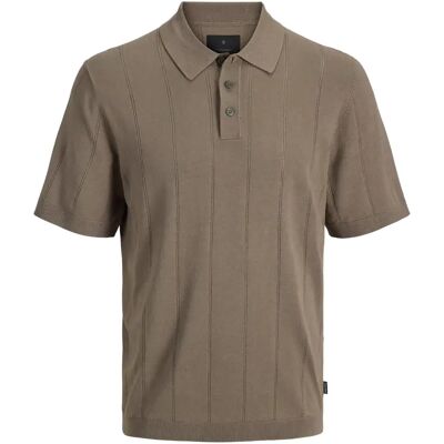 Polo aus strukturierter Wolle Jack & Jones Blawilliam Beige M Homme Polo aus strukturierter Wolle Jack & Jones Blawilliam Beige M Homme