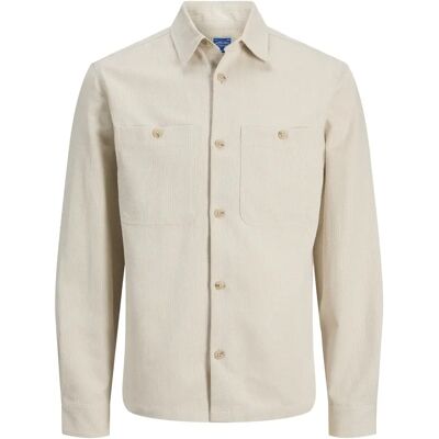 Langarmshirt Jack & Jones Blurayle Linen Bl. Beige XL Homme Langarmshirt Jack & Jones Blurayle Linen Bl. Beige XL Homme