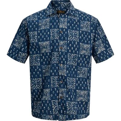 Hemd Jack & Jones Blulyon Print Dobby Bleu S Homme Hemd Jack & Jones Blulyon Print Dobby Bleu S Homme