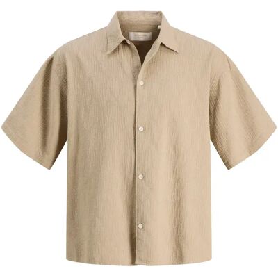 Hemd Jack & Jones Jormontauk Wavy Beige M Homme Hemd Jack & Jones Jormontauk Wavy Beige M Homme