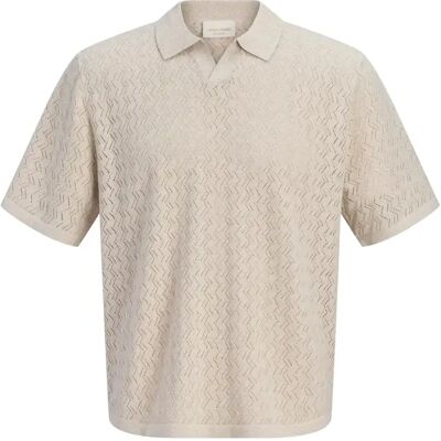 Polo mit Schlitzen Jack & Jones Tyler Beige L Homme Polo mit Schlitzen Jack & Jones Tyler Beige L Homme