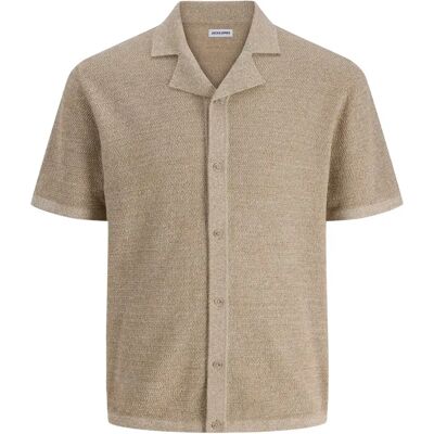 Kurzarmhemd Jack & Jones George Beige S Homme Kurzarmhemd Jack & Jones George Beige S Homme