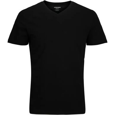 T-Shirt mit V-Ausschnitt Jack & Jones Organic Basic Noir 2XL Homme T-Shirt mit V-Ausschnitt Jack & Jones Organic Basic Noir 2XL Homme