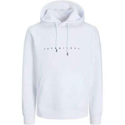 Hoodie Jack & Jones Star Blanc S Homme Hoodie Jack & Jones Star Blanc S Homme