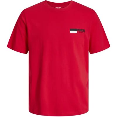 T-Shirt mit Rundhalsausschnitt Jack & Jones Corp Logo Rouge S Homme T-Shirt mit Rundhalsausschnitt Jack & Jones Corp Logo Rouge S Homme