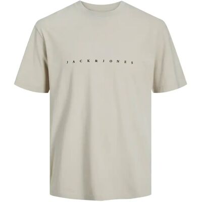T-Shirt Jack & Jones Star Beige S Homme T-Shirt Jack & Jones Star Beige S Homme