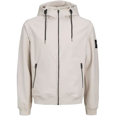 Trainingsjacke Jack & Jones Basic Softshell Beige M Homme Trainingsjacke Jack & Jones Basic Softshell Beige M Homme
