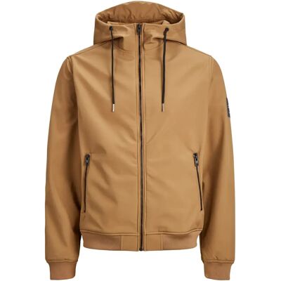 Trainingsjacke Jack & Jones Basic Softshell Marron M Homme Trainingsjacke Jack & Jones Basic Softshell Marron M Homme