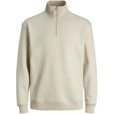 Sweatshirt 1/2 zip Jack & Jones Bradley Beige XS Homme Sweatshirt 1/2 zip Jack & Jones Bradley Beige XS Homme