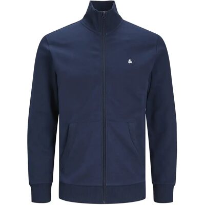 Sweatshirt mit Reißverschluss in Übergröße Jack & Jones Paulos Bleu 5XL Homme Sweatshirt mit Reißverschluss in Übergröße Jack & Jones Paulos Bleu 5XL Homme
