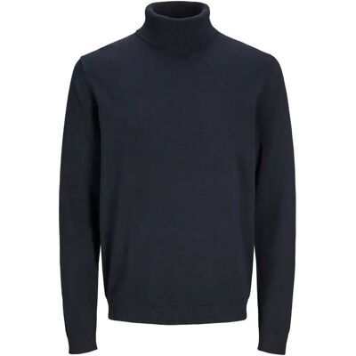 Pullover mit Rollkragen Jack & Jones Ebasic Bleu L Homme Pullover mit Rollkragen Jack & Jones Ebasic Bleu L Homme